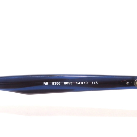 Ray Ban 5356 8053 54 Striped Blue Eyeglasses Rayban - Picture 4 of 5